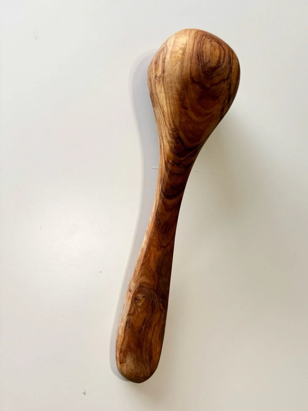 VINTAGE Old Hand-Carved Wooden Spoon Cooking Ladle